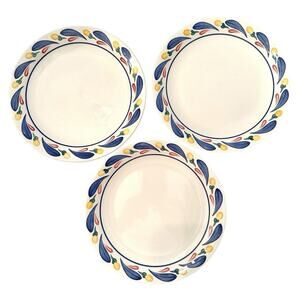 VTG 1993 Johnson Brothers Aquabatic 3 Saucers 5 1/2" Designer Susan Kennedy